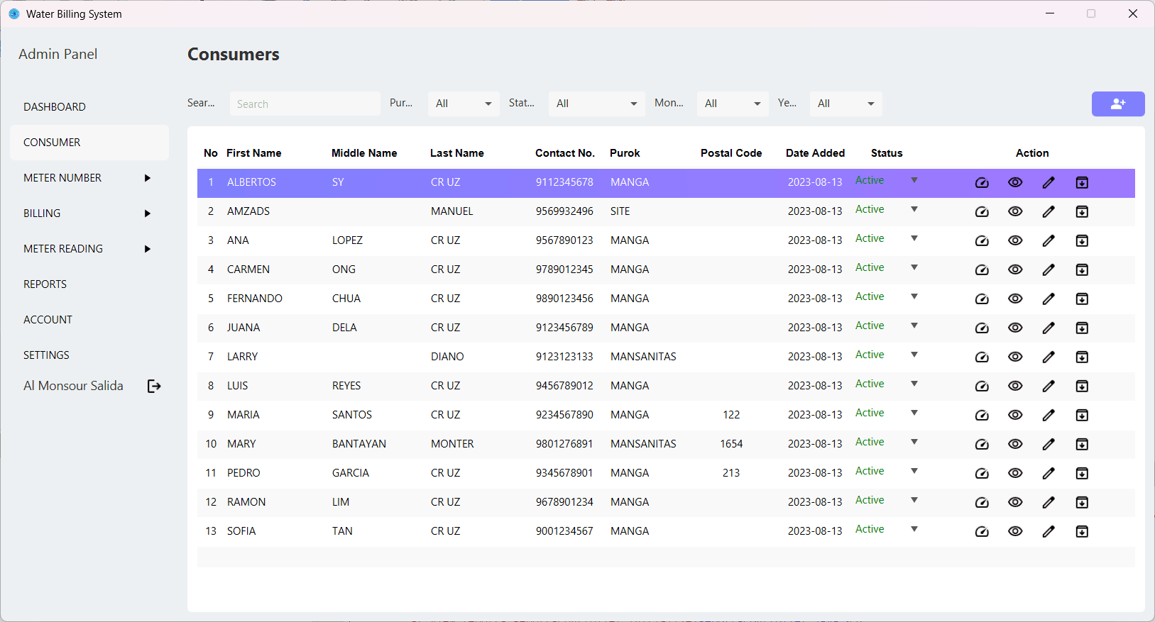 Water Billing System
